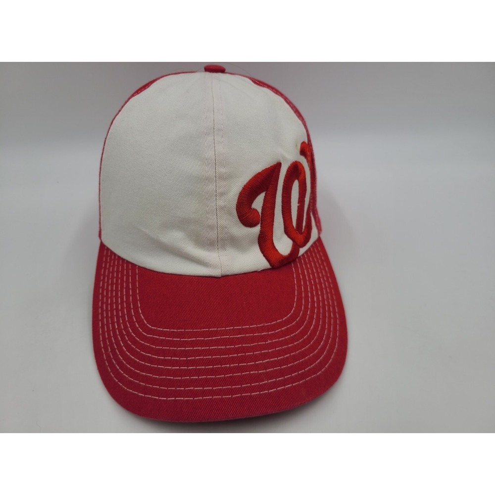 Washington‎ Nationals Geico Adjustable Hat Cap Men Women MLB Baseball White Red